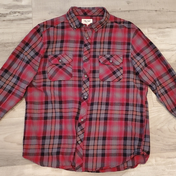 Mens Cedar Wood plaid shirt - Picture 1 of 3